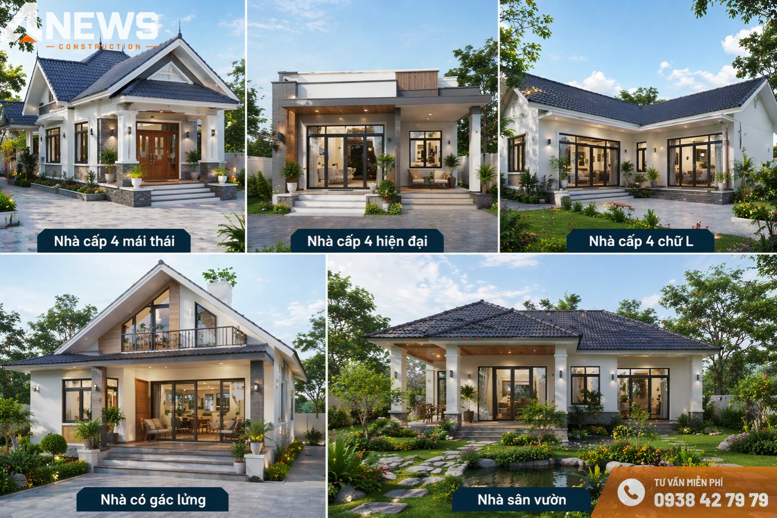 xây nhà cấp 4 100m2 hết bao nhiêu tiền